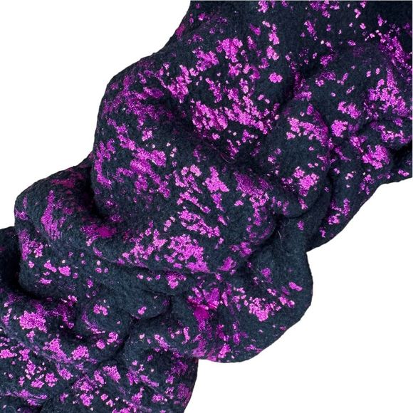 Terez Starry Night Fuschia Foil Leg Warmer Leggings - Size Small - Picture 4 of 6
